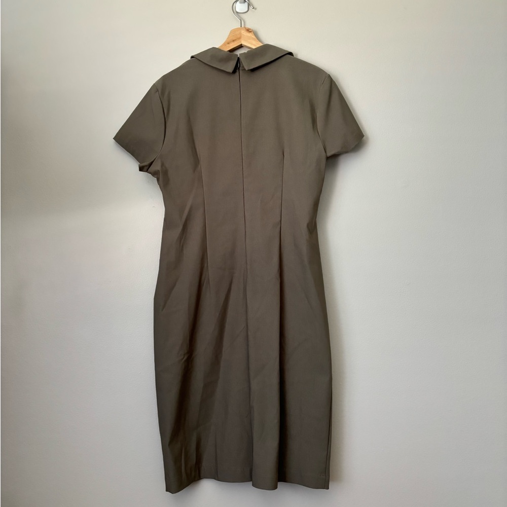 Joseph Ribkoff Ruched Mini Shirt Button Dress - Picture 5 of 11